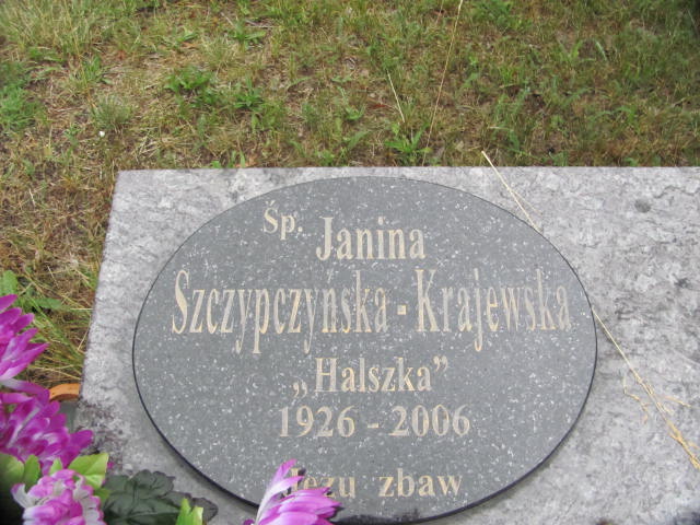 Rz.Wzgórze Słowiańskie V - 0004 Janina Szczypczyńsks-Krajewska ur.1926 zm. 2006 Rok Rzeżbiarka 10.JPG
