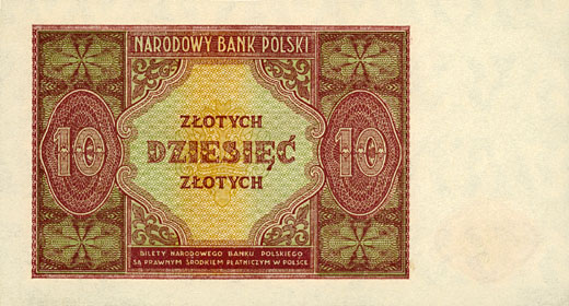 Banknoty Polska - PolandP126-10Zlotych-1946-donatedtj_b.jpg